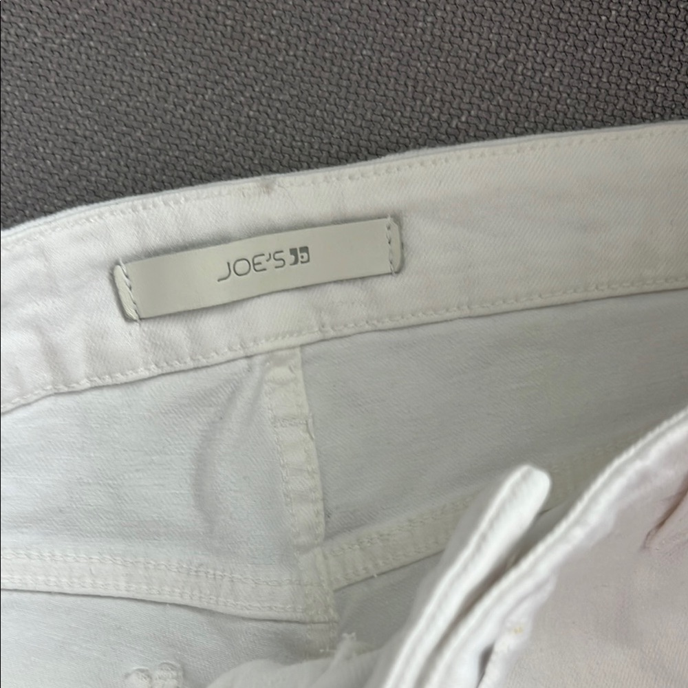 Joes White Denim Shorts Raw Hem Size 31 - Picture 3 of 7